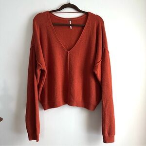 Free People • Take Me Places‎ Crop Oversized Sweater